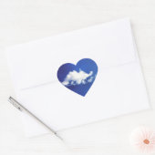 Stickers Coeur Cloud Brontosaurus (Enveloppe)