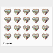 Stickers Coeur coloré (Feuille)