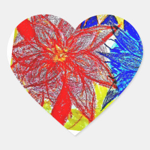 Stickers Coeur contrastants