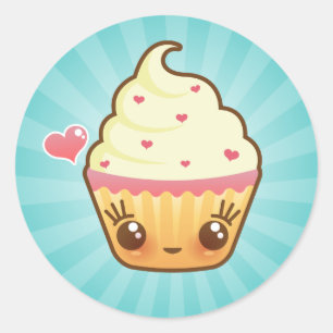 Stickers Coeur CuppyCakes