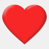 Stickers Coeur d'Amour Rouge 3D (Devant)