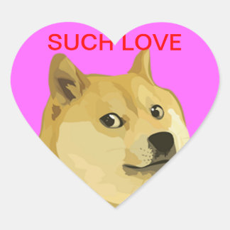 Stickers Coeur de chien