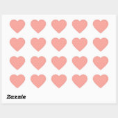 Stickers Coeur de Corail élégant (Feuille)
