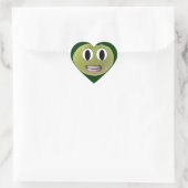 Stickers Coeur de Lima Bean souriant (Sac)