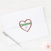 Stickers Coeur de Noël (Enveloppe)