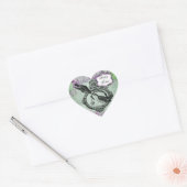 Stickers Coeur de serrure Lilacs Vintages customis (Enveloppe)