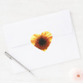 Stickers Coeur de tournesol (Enveloppe)