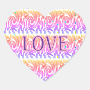 Stickers Coeur Design coloré