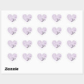 Stickers Coeur Digne (violet) (Feuille)