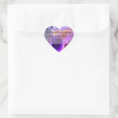 Stickers Coeur Fête des mariées Fleur Iris (Sac)