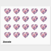 Stickers Coeur Galaxy Peony (Feuille)
