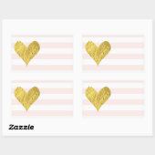 Stickers Coeur Gold Foil (Feuille)