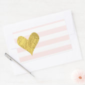 Stickers Coeur Gold Foil (Enveloppe)