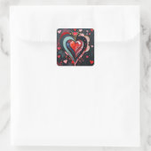 Stickers Coeur gothique (Sac)