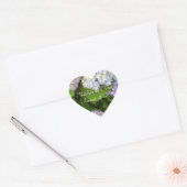 Stickers Coeur Hydrangeas Watercolor (Enveloppe)