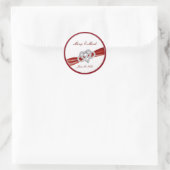 Stickers Coeur infini rouge personnalisé (Sac)