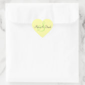 Stickers Coeur Jaune Monogramme S | Sceau d'envelo (Sac)