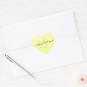 Stickers Coeur Jaune Monogramme S | Sceau d'envelo (Enveloppe)