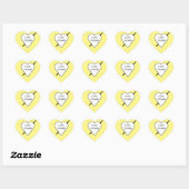 Stickers Coeur Love Drums (pack de 20) (Feuille)