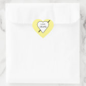 Stickers Coeur Love Drums (pack de 20) (Sac)