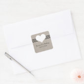 Stickers Coeur moderne, Beige (Enveloppe)