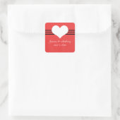 Stickers Coeur moderne, Rouge (Sac)