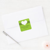 Stickers Coeur moderne, Vert (Enveloppe)