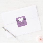 Stickers Coeur Moderne, Violet (Enveloppe)