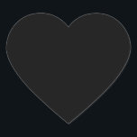 stickers coeur noir - couleur solide<br><div class="desc">Autocollant au coeur noir. Couleur claire et solide. Ajoutez du texte ou des images avec l'outil de personnalisation. Peut être utilisé comme enveloppe sur les invitations de mariage ou comme autocollants de remerciement sur les faveurs de fête.</div>