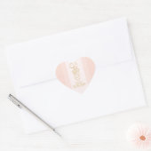 Stickers Coeur Or Blush (Enveloppe)