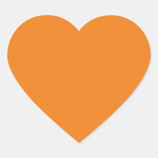 Stickers Coeur orange (Devant)