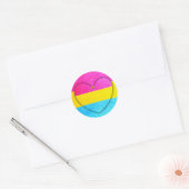 Stickers Coeur Pansexuel (Enveloppe)