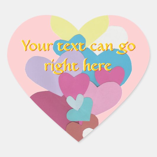 Stickers Coeur papier (Devant)