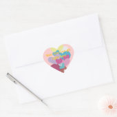 Stickers Coeur papier (Enveloppe)