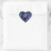 Stickers Coeur Paradise Parrot Tropical (Sac)