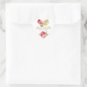 Stickers Coeur Peonies et Hydrangea (Sac)