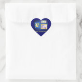 Stickers Coeur petit ange couchant (Sac)