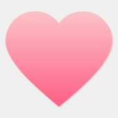 Stickers Coeur Pink Gradient (Devant)
