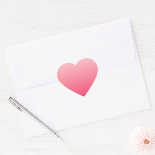 Stickers Coeur Pink Gradient (Enveloppe)