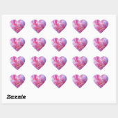 Stickers Coeur Pink Peony (Feuille)