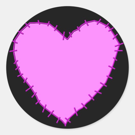 Stickers Coeur pointu KRW (Devant)