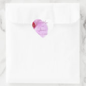 Stickers Coeur Radiant Orchid Mariage (Sac)