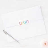 Stickers coeur RAINBOW (Enveloppe)