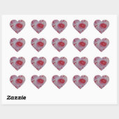 Stickers Coeur Rosa (Feuille)