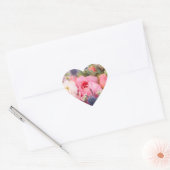 Stickers Coeur Rose (Enveloppe)