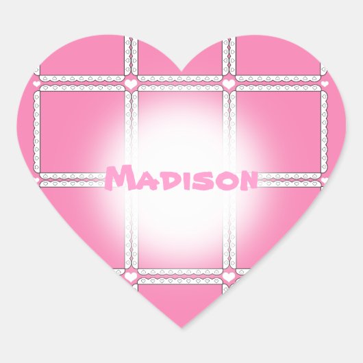 Stickers Coeur rose (Devant)