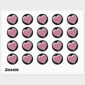 Stickers Coeur rose (Feuille)