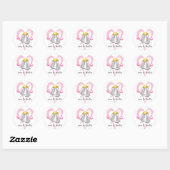 Stickers Coeur rose & Cloches Argent (Feuille)