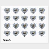 Stickers Coeur Rose Compass (Feuille)