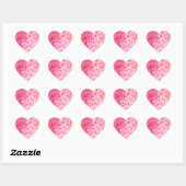 Stickers Coeur rose Hydrangea Fleurs (Feuille)